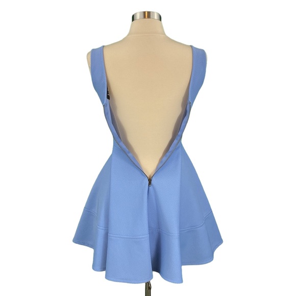 Lulu’s Baby Blue Home Before Daylight Mini Skater Dress - Picture 12 of 16
